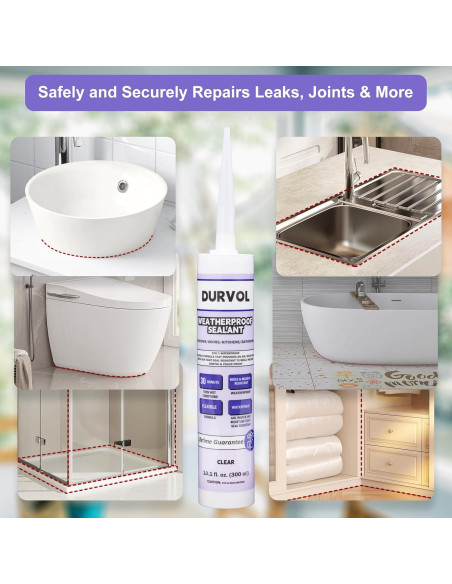 Sellador Impermeable DURVOL 1.16kg para Cocina y Baño