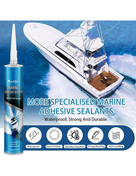 Sellador Marino 5200 MuzeFansi 2 Paquete 10oz Impermeable UV