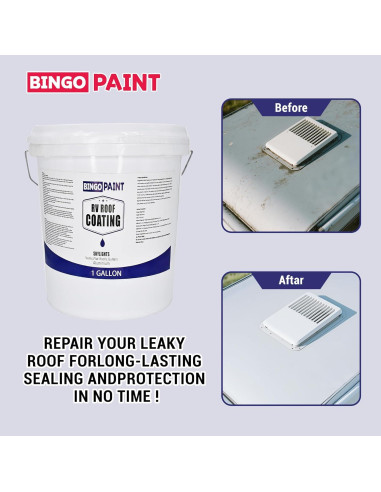 Recubrimiento de Techo RV BingoPaint 3.785L Membrana Impermeable