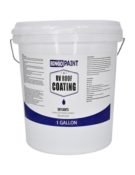 Recubrimiento de Techo RV BingoPaint 3.785L Membrana Impermeable