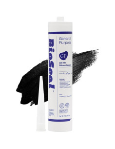 Sellador de Silicona BioSeal 100% Negro 0.29 kg Impermeable 2