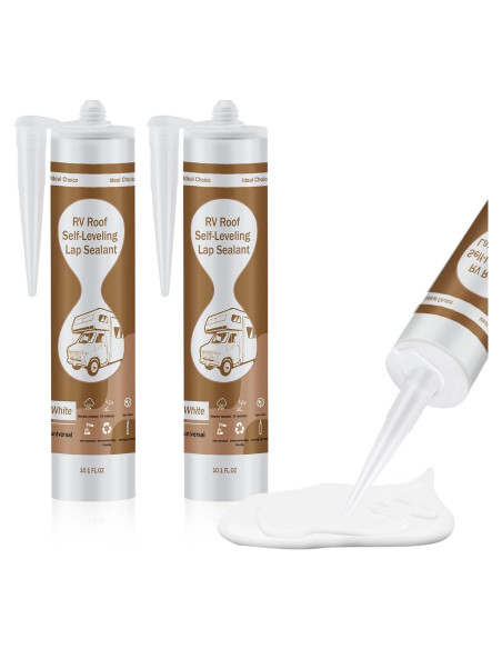 Sellador de Techo Autonivelante Dongxw para RV - 2 Paquetes