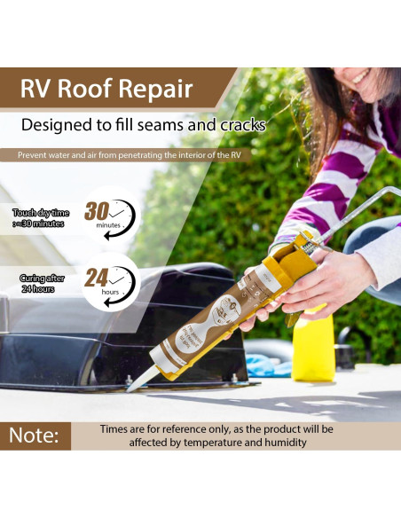 Sellador de Techo Autonivelante Dongxw para RV - 2 Paquetes