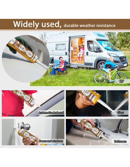 Sellador de Techo Autonivelante Dongxw para RV - 2 Paquetes