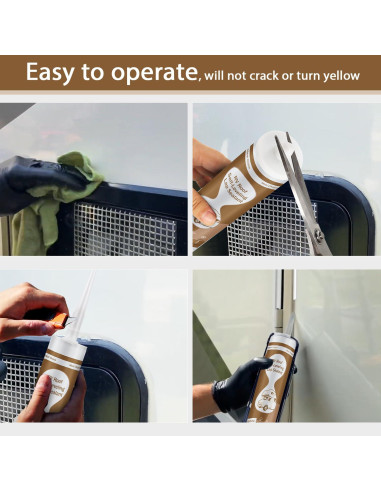 Sellador de Techo Autonivelante Dongxw para RV - 2 Paquetes