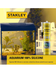 Sellador de Silicona Acuático Transparente Stanley 420 - 12x300 ml 2