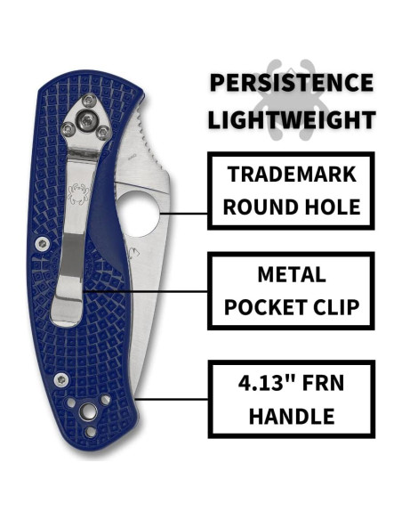 Cuchillo de bolsillo Spyderco Persistence Lightweight 6.99cm FRN azul