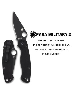 Cuchillo Spyderco Para Military 2 G-10 8.69 cm Acero S45VN 2