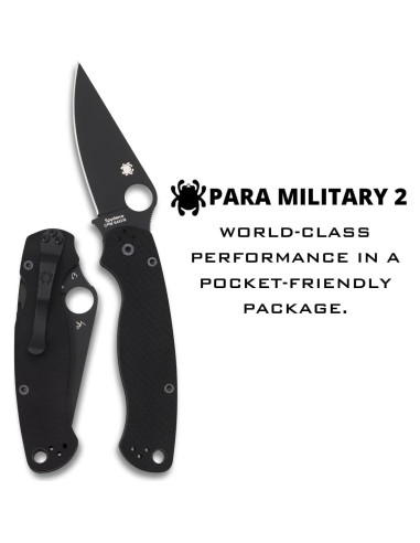 Cuchillo Spyderco Para Military 2 G-10 8.69 cm Acero S45VN