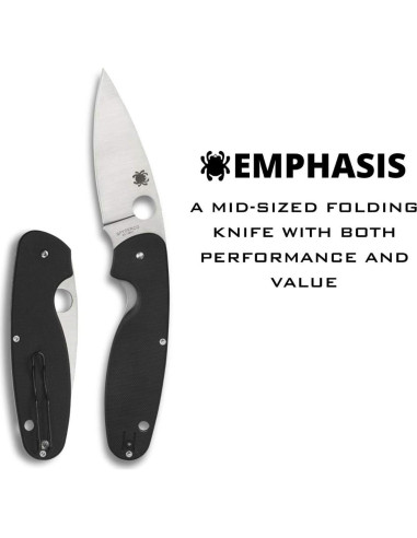 Cuchillo Plegable Spyderco Emphasis 9.1 cm Acero Inoxidable