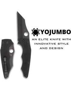 Cuchillo Spyderco YoJumbo Hoja Wharncliffe Negra 102mm 2