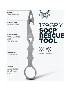 Herramienta de Rescate Benchmade SOCP 179 con Funda Negra 2