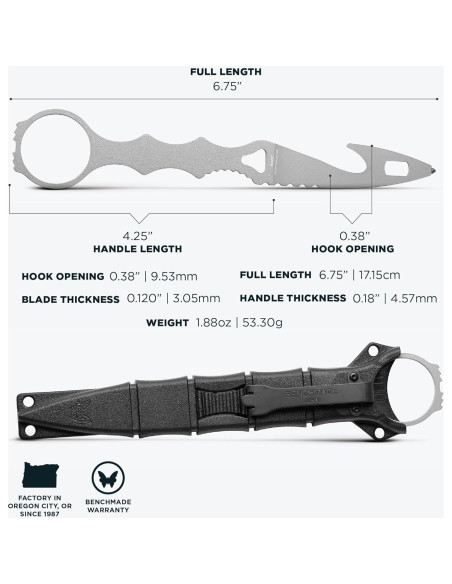 Herramienta de Rescate Benchmade SOCP 179 con Funda Negra