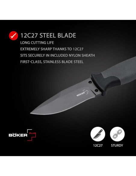 Cuchillo Fijo Boker Plus Outdoorsman 20.32 cm Hoja 9.53 cm
