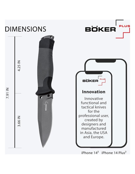Cuchillo Fijo Boker Plus Outdoorsman 20.32 cm Hoja 9.53 cm