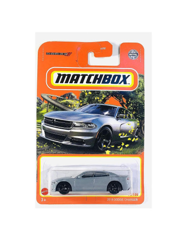 Auto a Escala Matchbox 2018 Dodge Charger Gris 1:64
