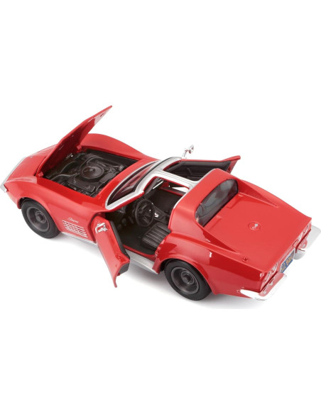 Maisto Chevrolet Corvette 1970 Diecast 1:24 Rojo Maisto Chevrolet Corvette 1970 Diecast 1:24 Rojo