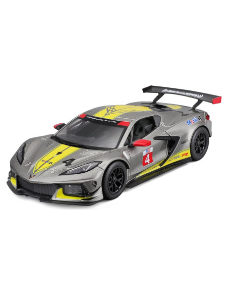 Modelo a Escala 1:24 Bburago Chevrolet Corvette C8.R Amarillo