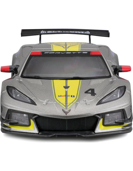 Modelo a Escala 1:24 Bburago Chevrolet Corvette C8.R Amarillo