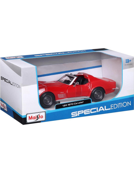 Maisto Chevrolet Corvette 1970 Diecast 1:24 Rojo Maisto Chevrolet Corvette 1970 Diecast 1:24 Rojo