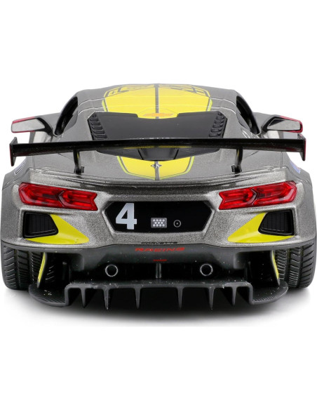 Modelo a Escala 1:24 Bburago Chevrolet Corvette C8.R Amarillo