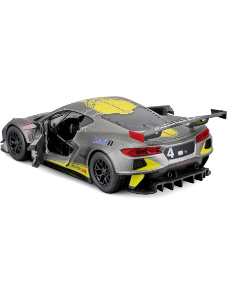 Modelo a Escala 1:24 Bburago Chevrolet Corvette C8.R Amarillo