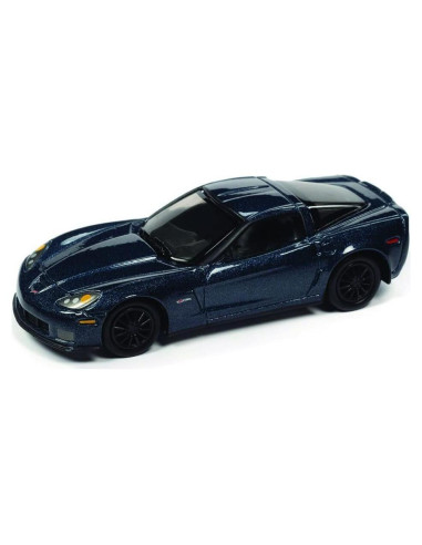 Coche Diecast Johnny Lightning Chevrolet Corvette Z06 Azul 1:64
