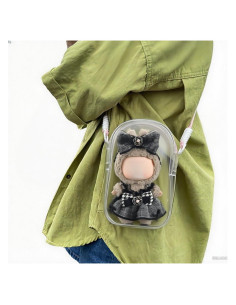 Estuche de exhibición rosa Nommi para muñecas 15.24 cm