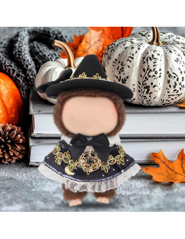 Conjunto de Ropa para Muñecas 17cm Penitue Halloween Negro