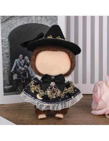 Conjunto de Ropa para Muñecas 17cm Penitue Halloween Negro