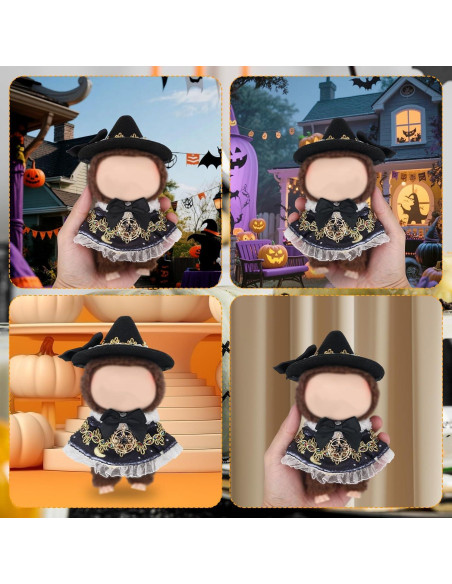 Conjunto de Ropa para Muñecas 17cm Penitue Halloween Negro