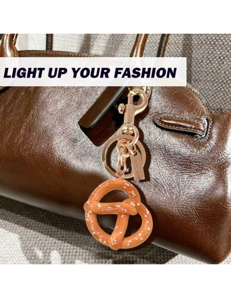 Encanto de Bolsa de Pretzel - Accesorio Lujoso para Bolsos