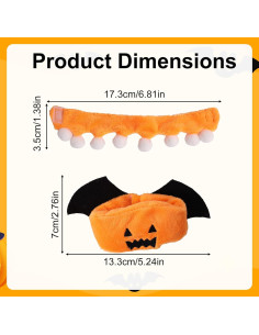 Conjunto Ropa Halloween Muñecas 17cm Sinbana Naranja 2