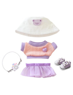 Conjunto Ropa para Muñeca 17cm Xinbalove 5 Piezas Kawaii