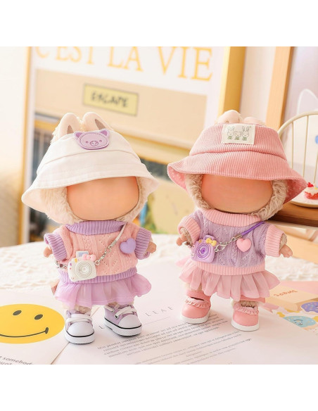 Conjunto Ropa para Muñeca 17cm Xinbalove 5 Piezas Kawaii