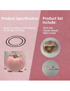 Peluca para Muñeca 17cm SwiftServ - Accesorios y Vestuario 2