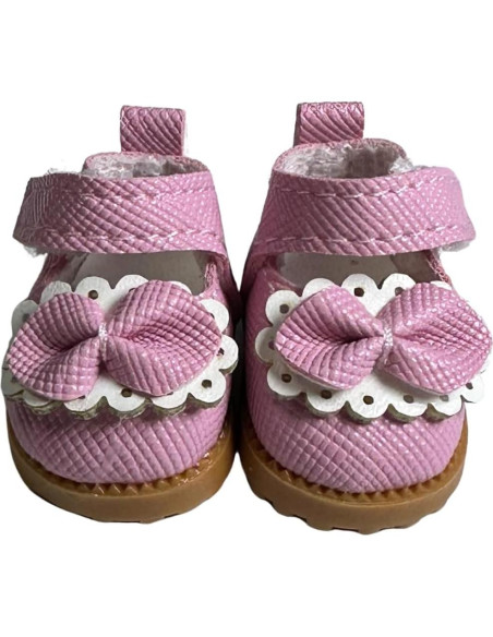 Zapatos de Muñeca Mary Jane QIXINGWISE 17cm Cuero Sintético