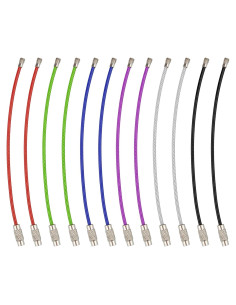 Anilla de llavero Wisdompro 11cm acero inoxidable 12 colores