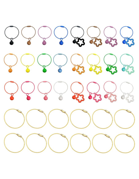 Anillos de Llave de Alambre de Acero GREDAK 36 Piezas 15.24 cm