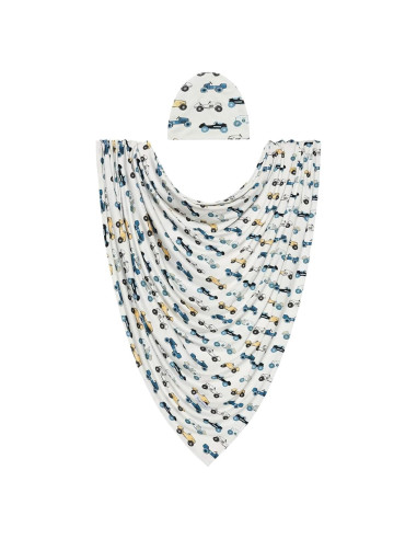 Manta de Envoltura para Bebé Posh Peanut Enzo - 111.76 cm