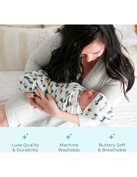 Manta de Envoltura para Bebé Posh Peanut Enzo - 111.76 cm