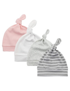 Conjunto de gorros y manoplas para bebés 0-6 meses algodón