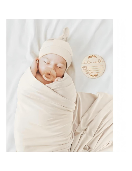 Manta de Recepción y Gorro SEVDO para Bebés 0-6 meses