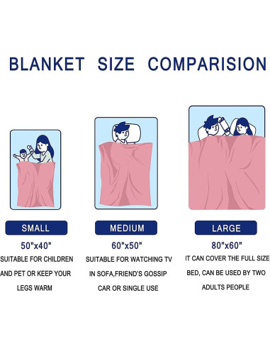 Manta de Franela TOHTWAG 50x40 cm para Niños - Suave y Ligera