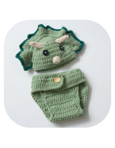 Atuendo de Fotografía para Recién Nacido Vemonllas Dinosaurio