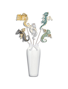 Centros de Mesa Dragón PC - 5 Piezas Decorativas para Fiestas