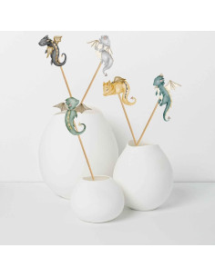 Centros de Mesa Dragón PC - 5 Piezas Decorativas para Fiestas 2