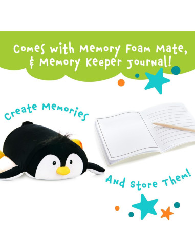 Almohada de Espuma de Memoria Waddles Pingüino 38x20 cm