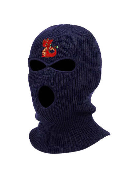 Máscara de Esquí Dragón Bebé Bordada Unisex Talla Única
