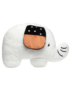 Almohada de Elefante Plush Lambs & Ivy Blanca 38.1x26.7 cm
